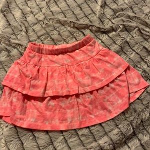 Girls pink and white skirt. Size 6